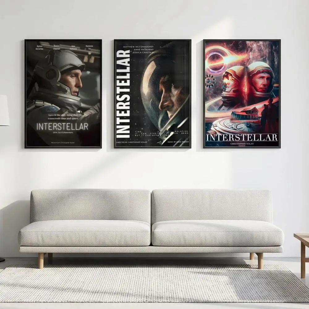 Movie I-Interstellar Poster HD art, waterproof, sticky wall, home decoration (living room, bedroom, bar), aesthetic