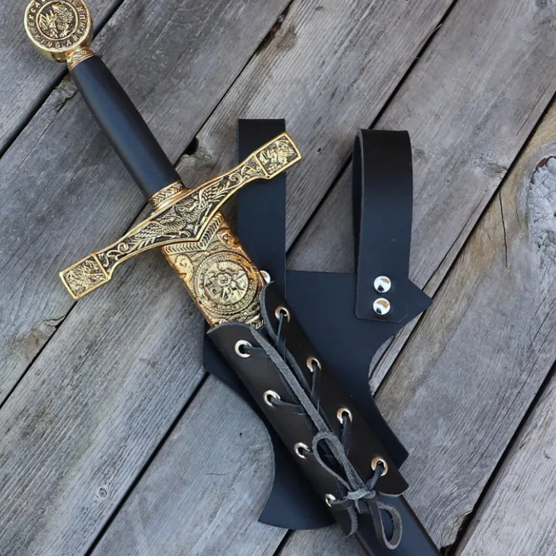 Mittelalterlicher Gürtel, Schwerthalter, Scheide, Scheide, Gürtel, Cosplay-Requisite, Ritter, Lederring