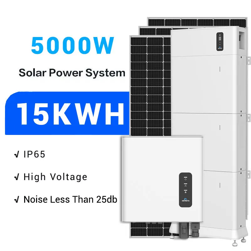 New technology solar system with controller lithium-ion battery energy-saving accessories for store industrial use