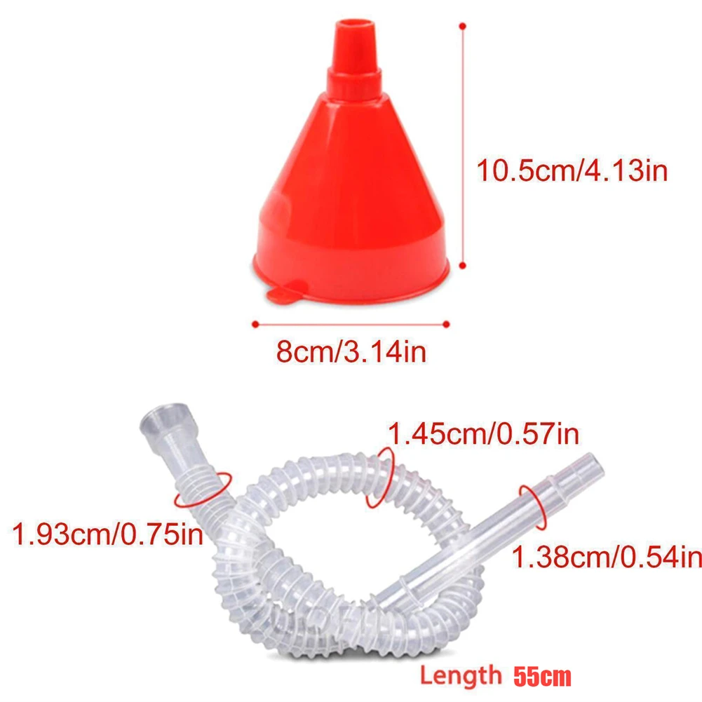 

Воронка для заправки с длинным съемным шлангом для добавок моторного масла. Использование в автомобилях, мотоциклов и инженерных оборудовании. Топливные баки.