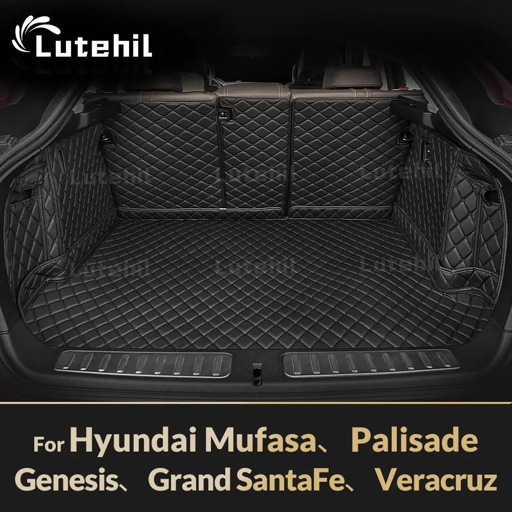 

Для Hyundai Mufasa、Palisade、Genesis、Grand SantaFe、Veracruz авто полное покрытие коврик в багажник автомобильный грузовой вкладыш аксессуары для интерьера