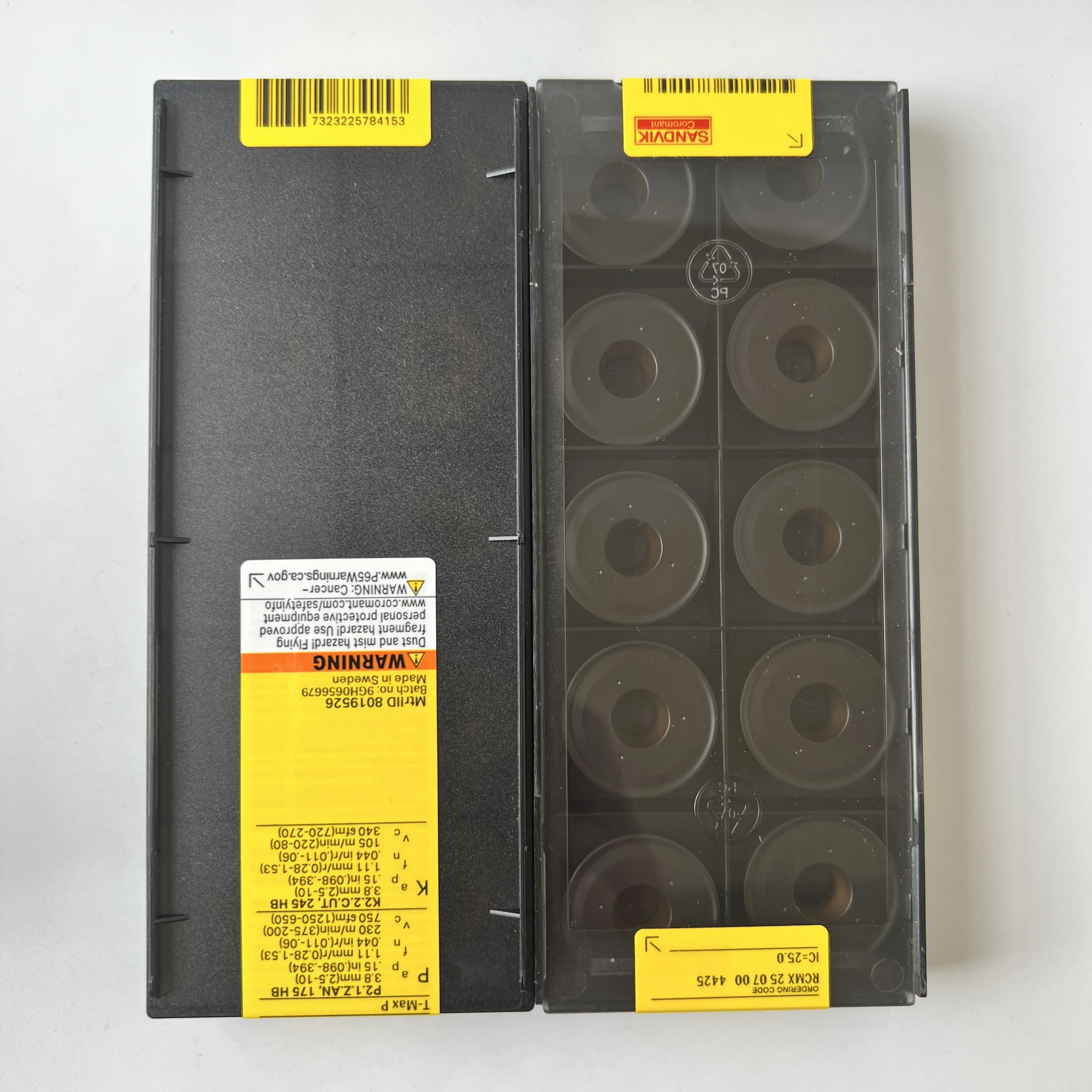 

Carbide inserts for lathe RCMX250700 4425