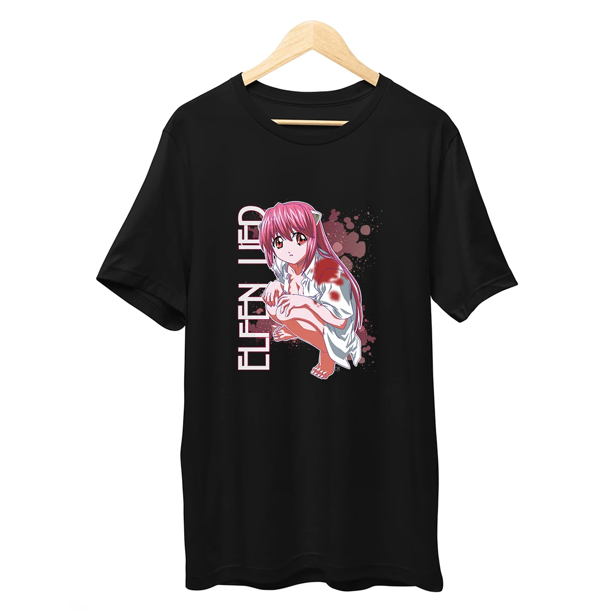 Graphic T Shirt Elfen Lied Print Short Sleeve T-shirt Men Casual top