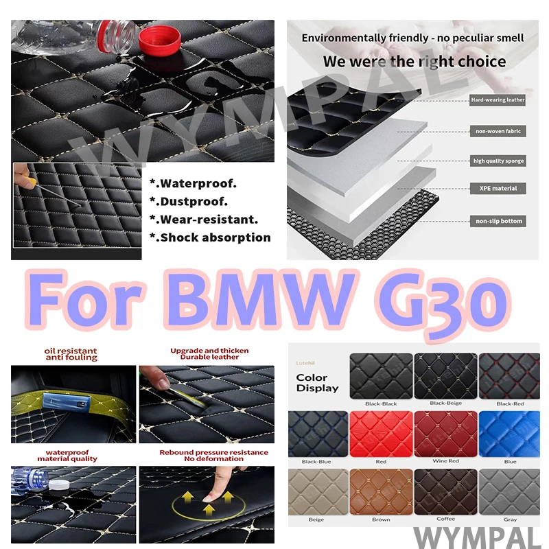 

Luxury Custom Auto Leather Car Floor Mat For BMW G30 2020 2021 2022 Car Mat Waterproof Accessories Full Set