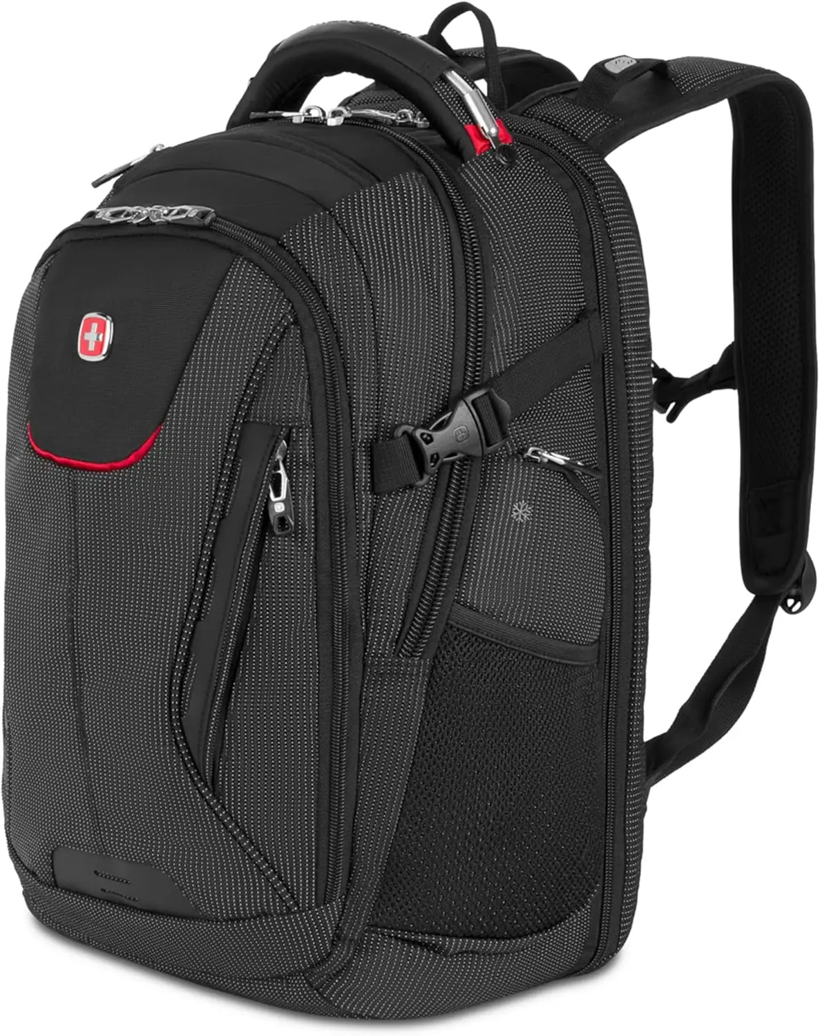 Travel Laptop Backpack 16 inch, TSA-Friendly with USB Port, Shoe Compartment & Organizer Pockets, Black Dot