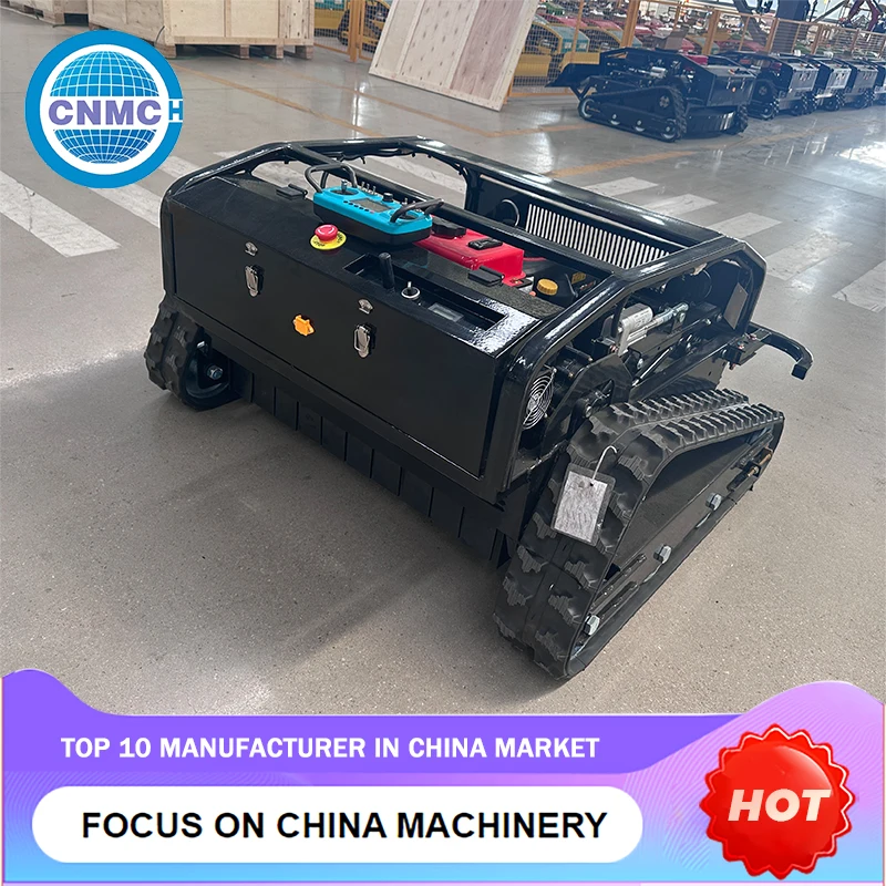 Remote Control Robotic Lawnmower - Garden Robot Lawn Mowing Efficient Diesel Engine Electric Start Chinese Customizable