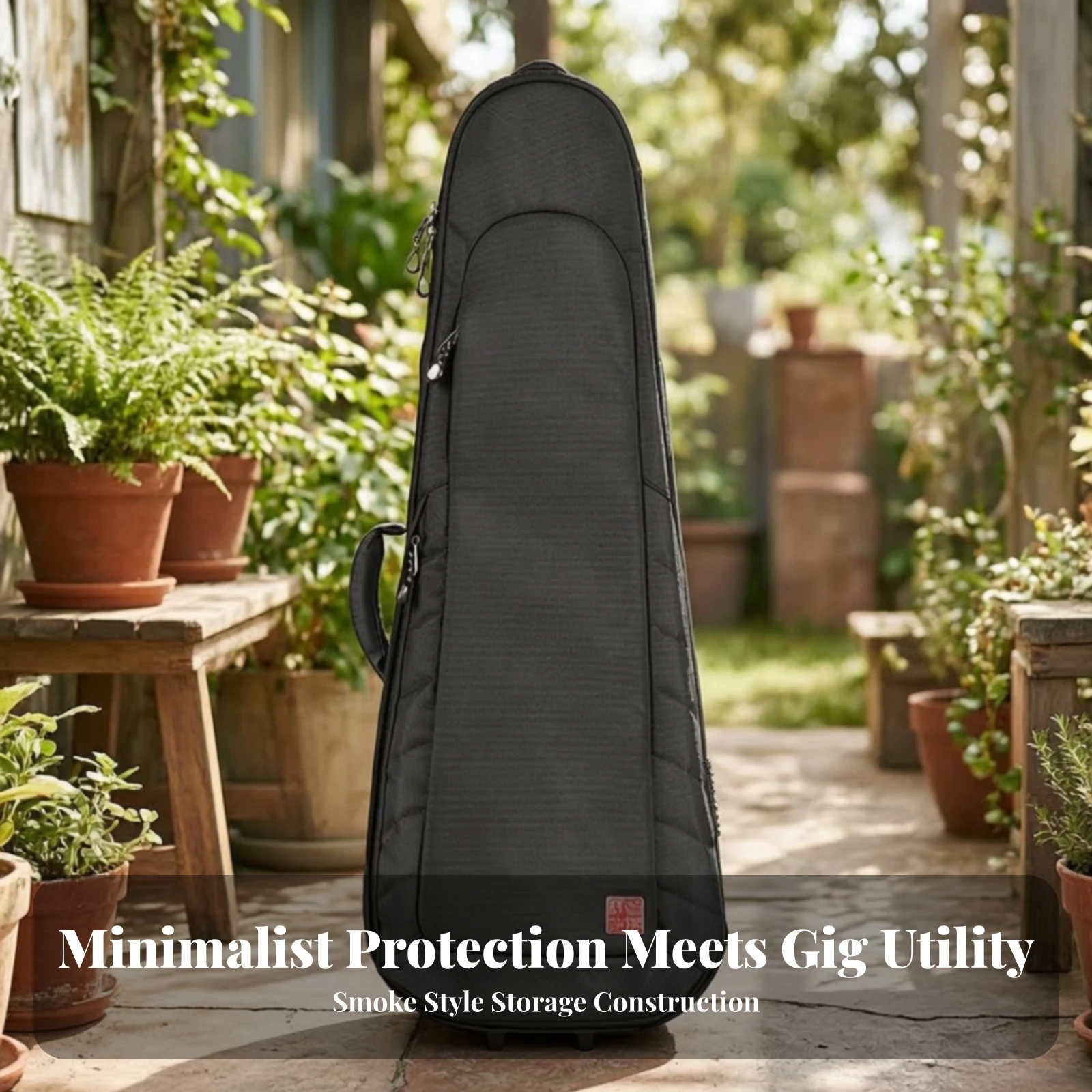Double Electric Guitar Gig Bag Roomy Guitar Case with Pockets Padded Sturdy for Guitarists, Travel, Gigs