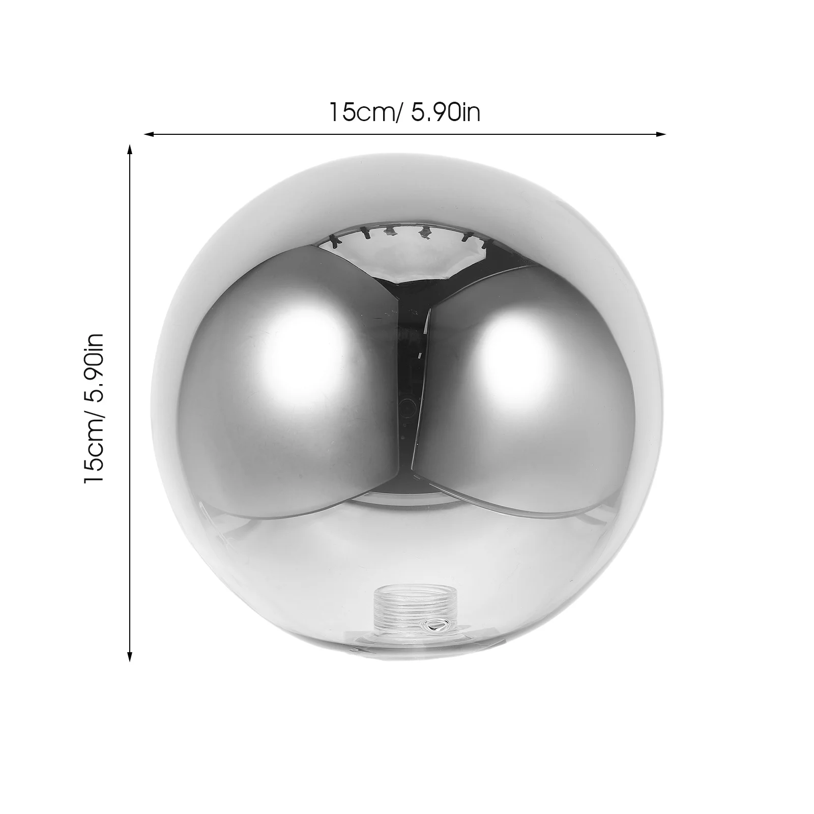 Elegant Glass Pendant Light Shade Replacement Smoke Round Design for Home Kitchen Dining Room Decoration Light Bulb Covers