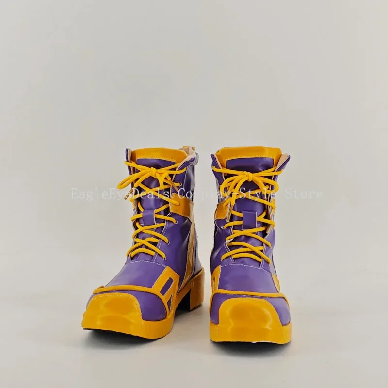 Kid AD KPop Demon Hunters Zoey Cosplay Costume Shoes Handmade Faux Leather Boots Anime Carnival Party Halloween Boots Prop Shoes