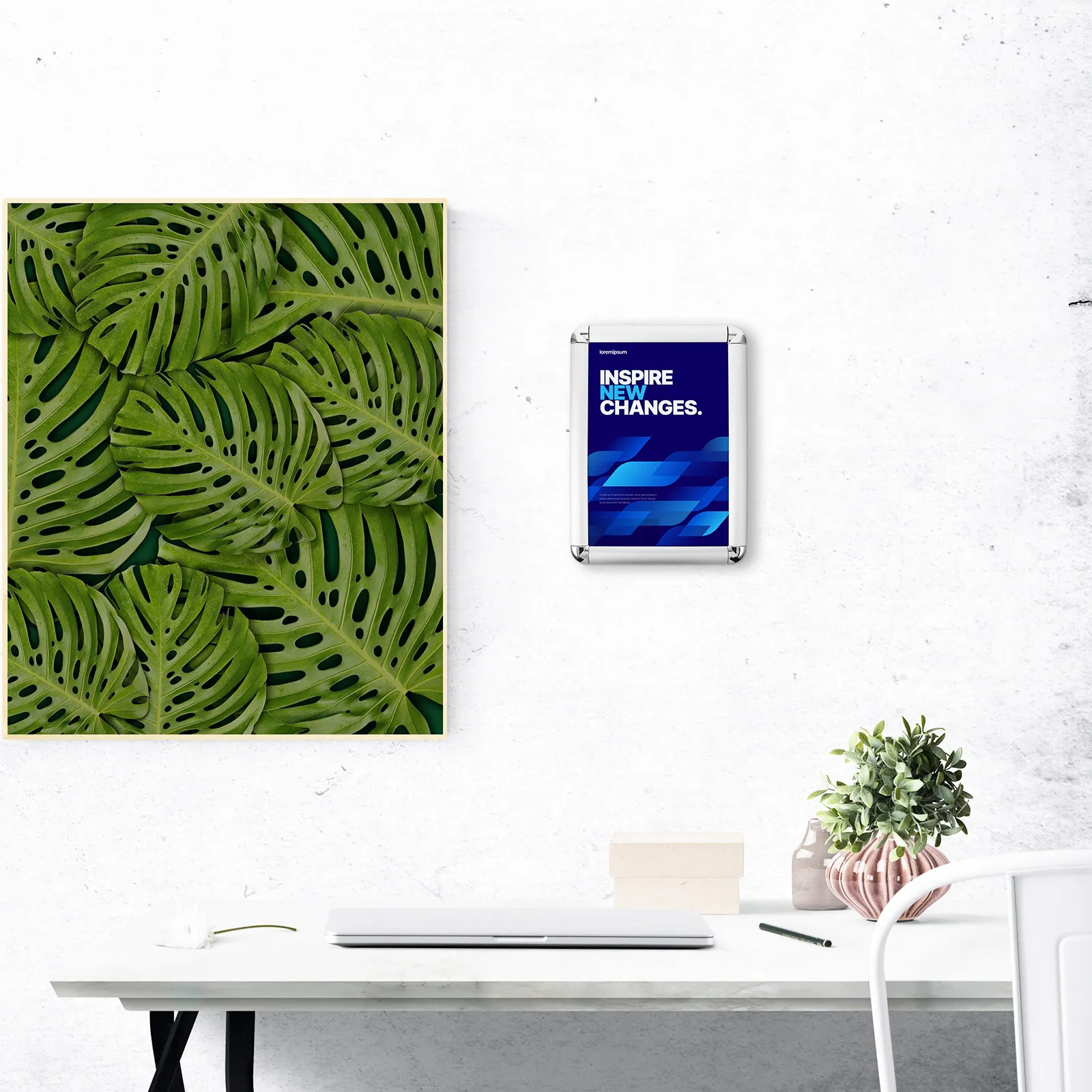Open Style Aluminum Alloy A4 Picture Frame Lightweight Wall Hanging Poster Frame for Advertising Certificates Decor