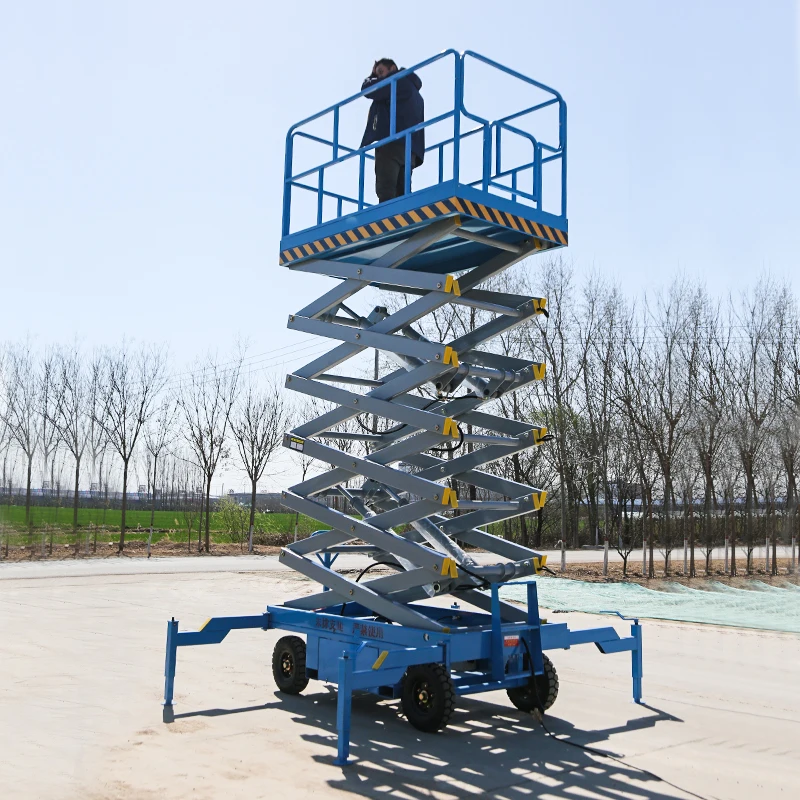 YG 6m-14m 450kg Lifting Equipment Lift Mobile Scissor Lift Platform Electric Self Propelled Scissor Table Lift Platform Elevator