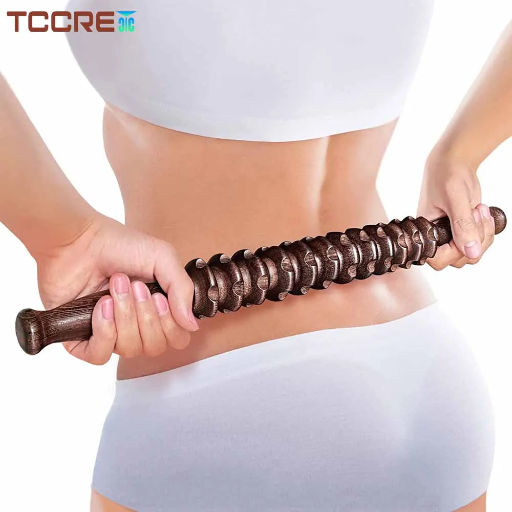 

1PCS Wooden Massage Roller Wood Therapy Tools for Relieving Muscle Soreness Cramping Tightness, Help Legs Back Joints Recovery