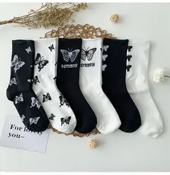 Retro Cute Japanese Spring And Autumn Socks Female Ins Tide Sports Net Red Bow Simple And Fashionable Tube Pile Pile Socks