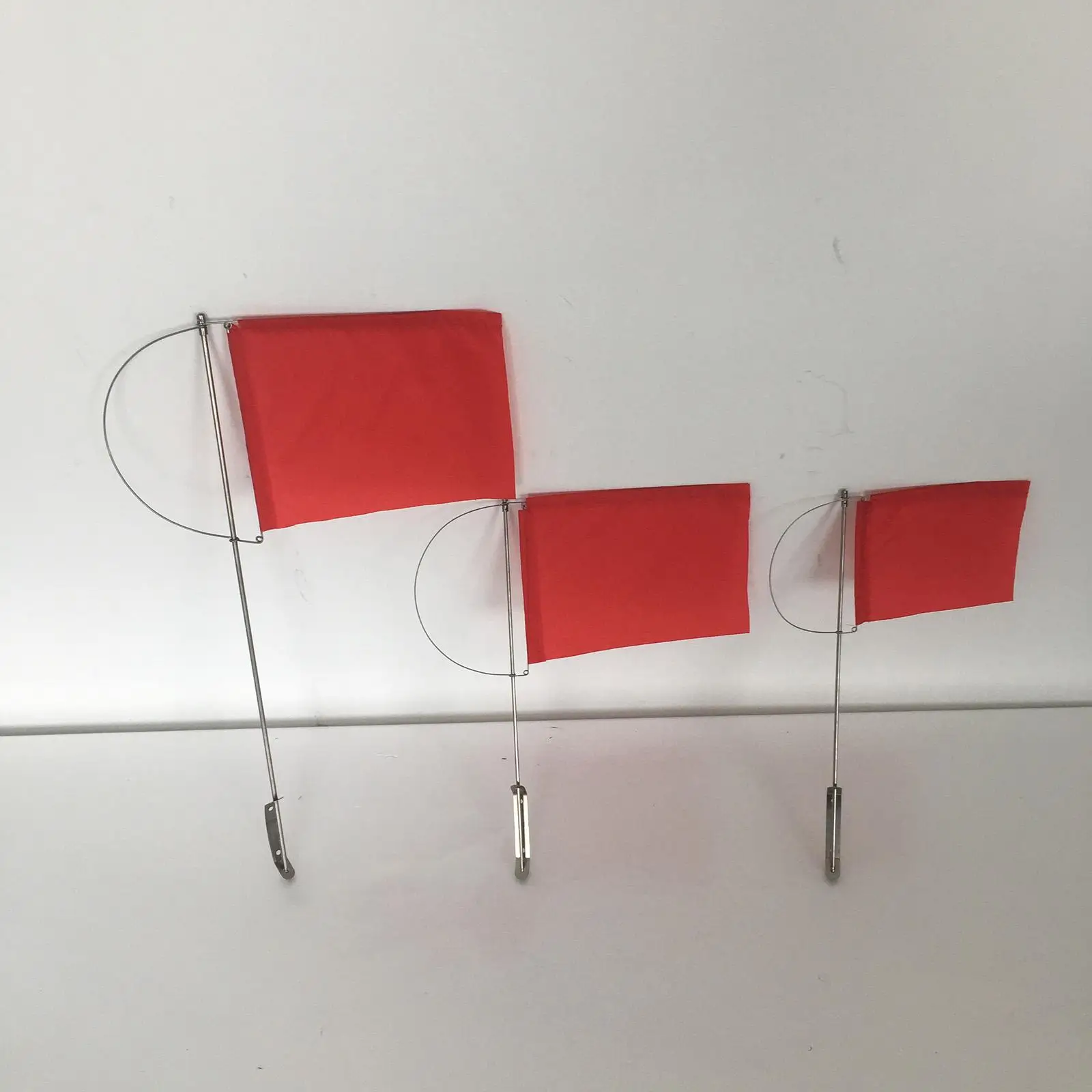 Dinghy Fishing Accessories Wind Indicator Flag Small Red Marine Pennant 304 Stainless Steel Mast