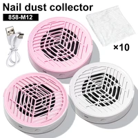 Nuevo Colector de Polvo para Uñas, Extractor USB Portátil, Aspiradora Potente y Silenciosa con Filtro de Papel Extraíble, Equipo para Uñas