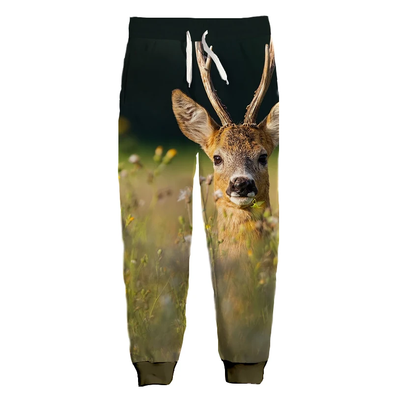 

New Hunting Deer Pattern 3D Print Causal Clothing Fashion Men Women Tracksuits Crewneck Hip Hop Pants Plus Size S-7XL