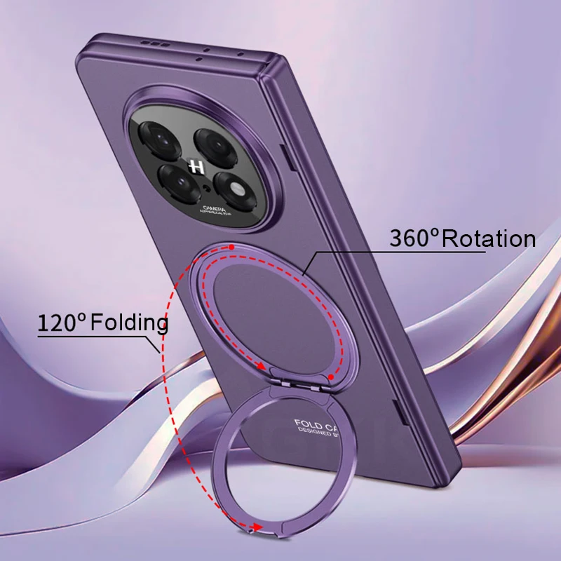 Etui z magnetycznym zawiasem 360 All-included do Oppo Find N5, zewnętrzne szkło ekranu, magnetyczny uchwyt pierścieniowy do ładowania, etui do Oppo Find N5 — zdjęcie produktu 3