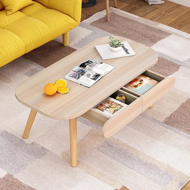 

Nordic style coffee table living room sofa side tea table small apartment household storage small coffee table Durable