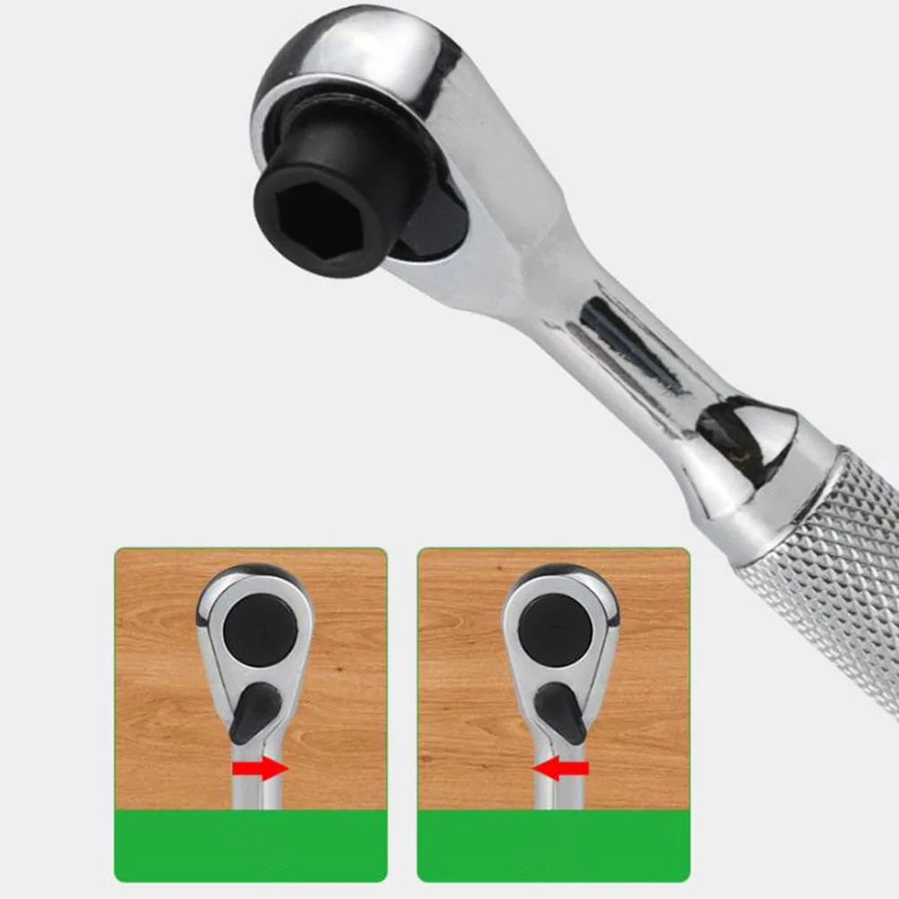 1pc 72 歯ソケットラチェットレンチビットドライバーマルチツールラチェットレンチ狭いスペースを移動するためのソケットレンチ修復ツール