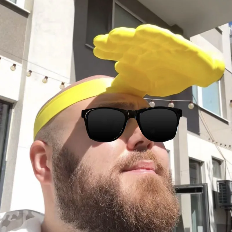 Funny 3D Printed Hand Palm Visor Hat, Creative Hand Shape Headband Sun Cap, Outdoor UV Protection Summer Photo Prop