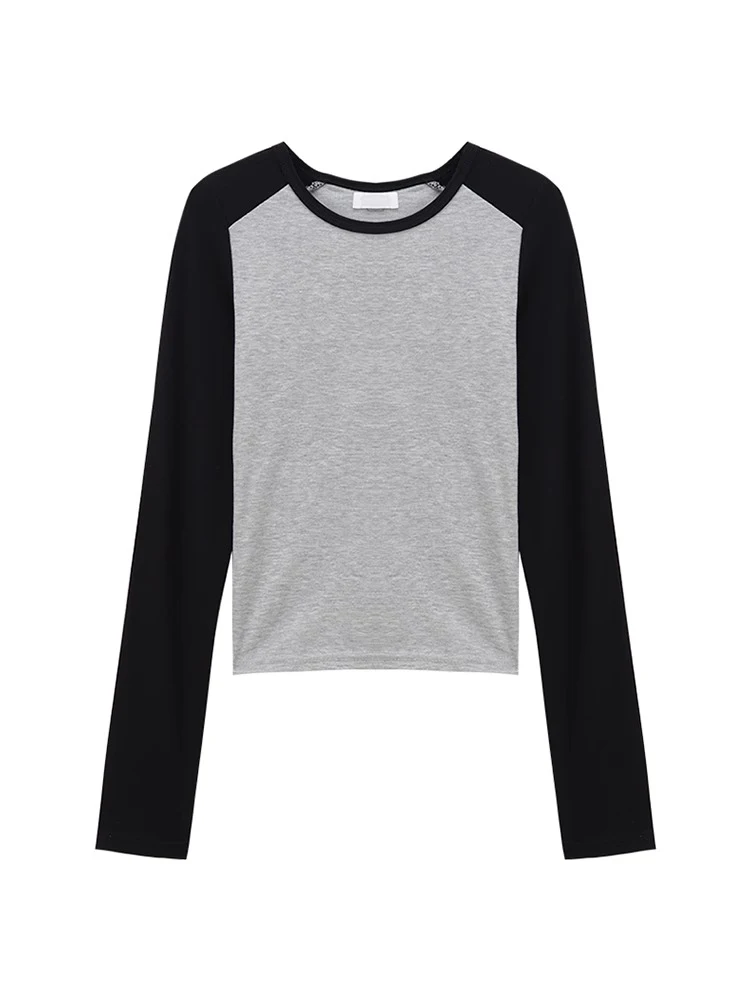 قميص نسائي بأكمام طويلة بتصميم شبكي عتيق متعدد الألوان، ضيق ومريح، مناسب للارتداء الداخلي، يجمع بين الحلاوة والجاذبية، مثالي ... #1