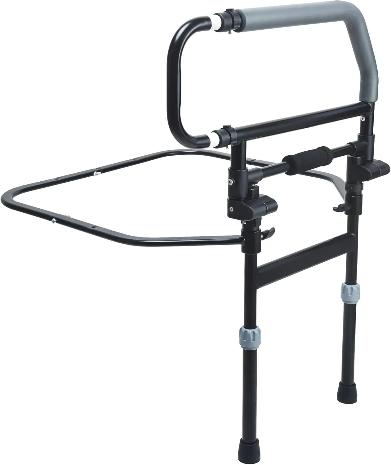Heavy Duty Bed Rails for Seniors & Elderly - Foldable Assist Handle with Adjustable Height