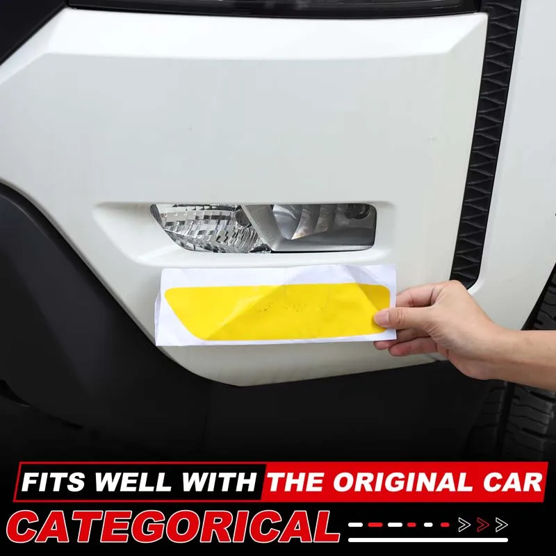 

For Nissan Frontier 2022-2025 PVC Yellow Car Front Fog Lights Lights Film Trim Sticker Car Accessories