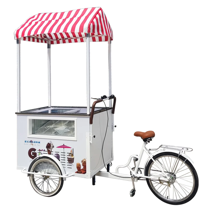 Food Display Bike Food Trailer With Deep Fryer Carts Mobile Trailers Small Design Kiosk Trailer Mobile Food Cart