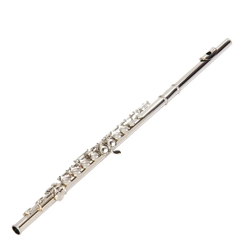 16-Hole E-key C-tone nickel-plated closed-cell flute Western C-tail flute Copper flute Musical instrument