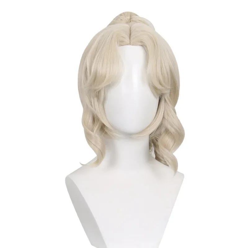 Jogo identidade v jornalista alice dross cosplay peruca memória alice depressão fonte de mal longo encaracolado cabelo loiro platinado