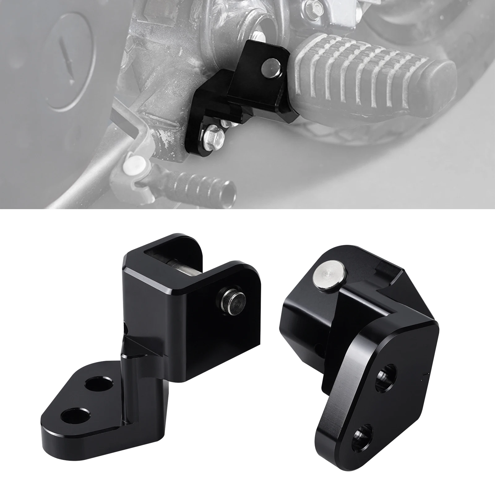 

NICECNC For Kawasaki KLR650 KLR 650 1987-2018 1" 25.4MM Lowering Footpeg Lowering Brackets