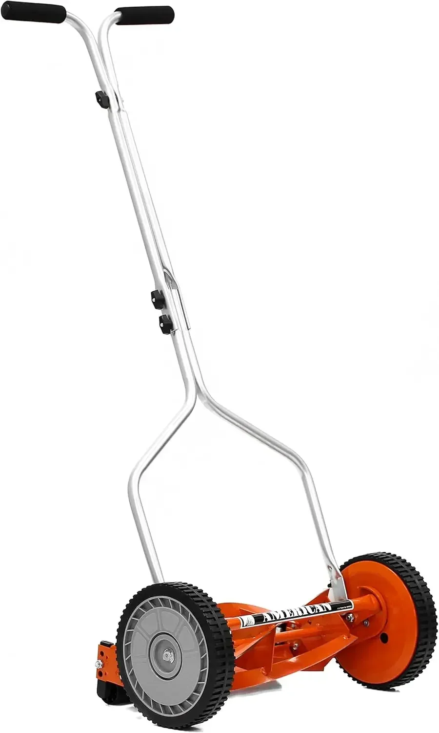 Red 14 Inch Four Blade Push Reel Lawn Mower