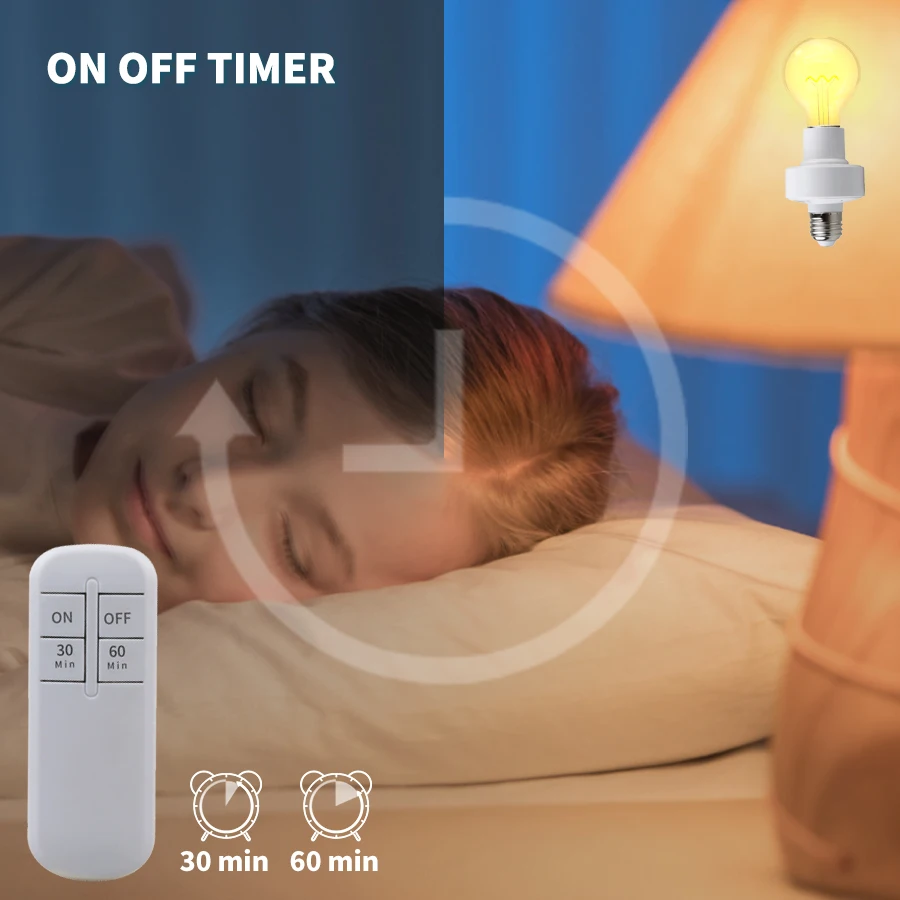 Wireless Remote Control E27 Light 5