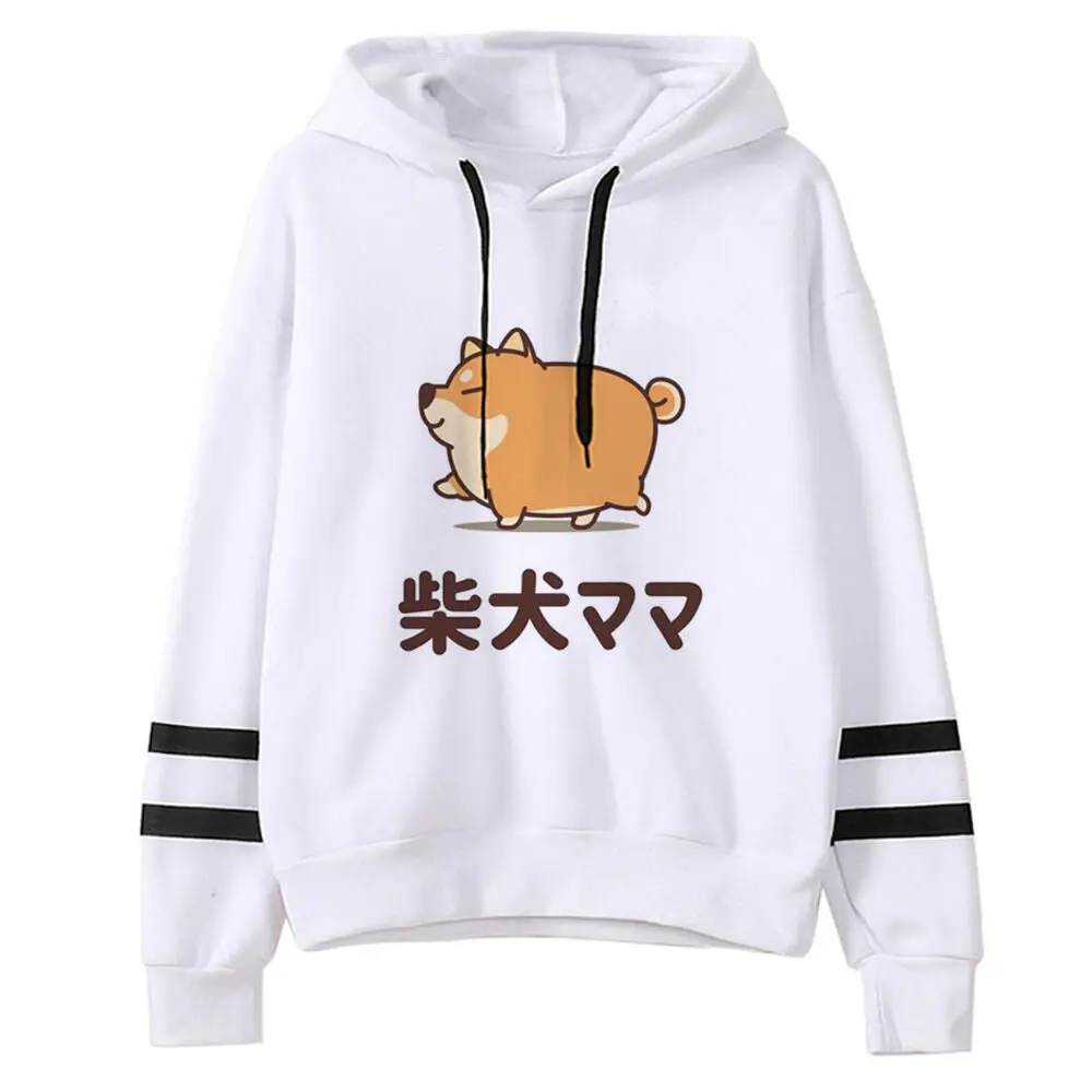 Shiba Inu hoodie clothes for teens soft fabric athleisure patterned anime sweater female pullover athleisure casual wear