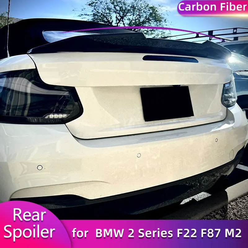 

Carbon Fiber Rear Trunk Spoiler Wings for BMW 2 Series F22 F87 M2 Coupe 2-Door 2014-2019 Car Racing Rear Spoiler Boot Wing Lip