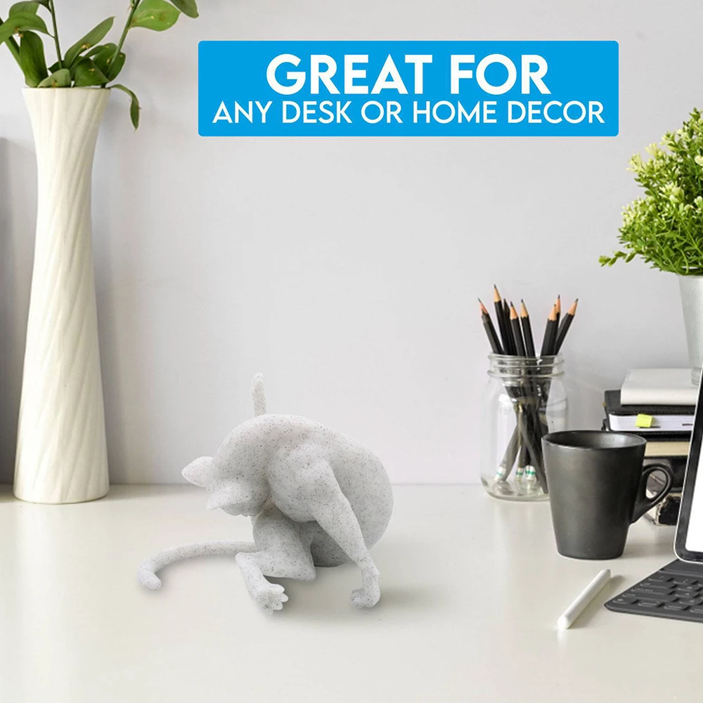 

Funny Cat Statue Ornament Fashionable Exquisite Desk Handiworks For House