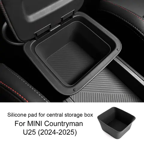 MINI Countryman U25 2024 2025 실리콘 자동차 중앙 팔걸이 보관함 콘텐츠 센터 콘솔 액세서리