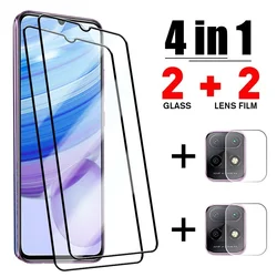4IN1 Full Protective Glass for Xiaomi Redmi Note 11 10 9 8 7 Pro 10S 9S Screen Protector for Redmi 9C 9T 9A 8A 7A Tempered Glass