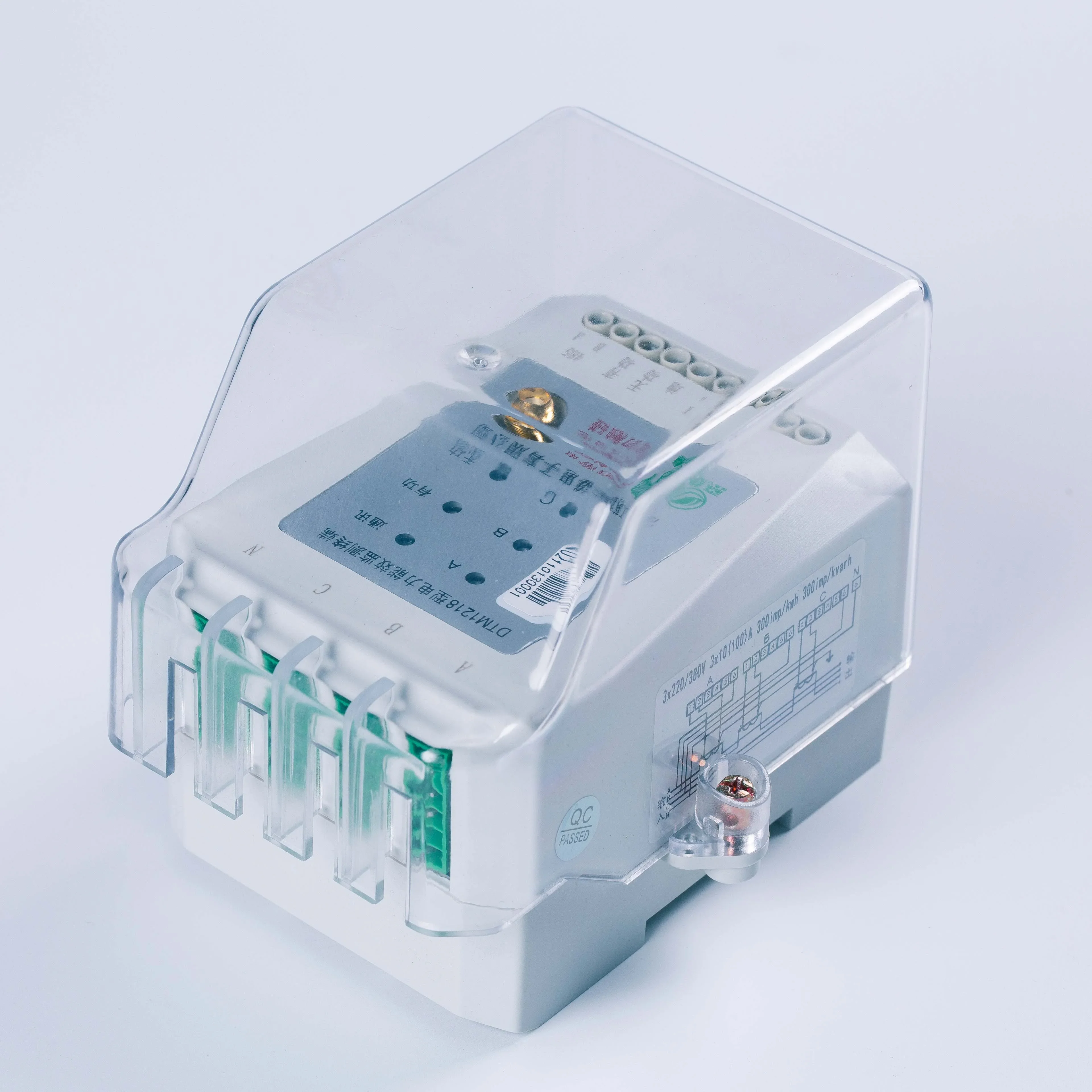 2025 OEM/ODM 3-Phase 4-Wire Electric Energy Meter Integrated Wifi Power Monitoring Terminal Single Phase LCD Display Din Rail