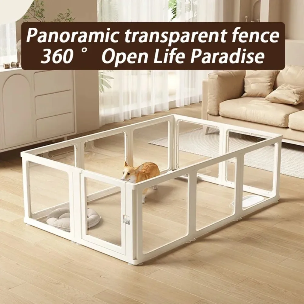 Transparent Acrylic Indoor Dog Fence Security Hoe Dogs Playpen Dog Enclosure Ber for Dogs Pet Products Accessories