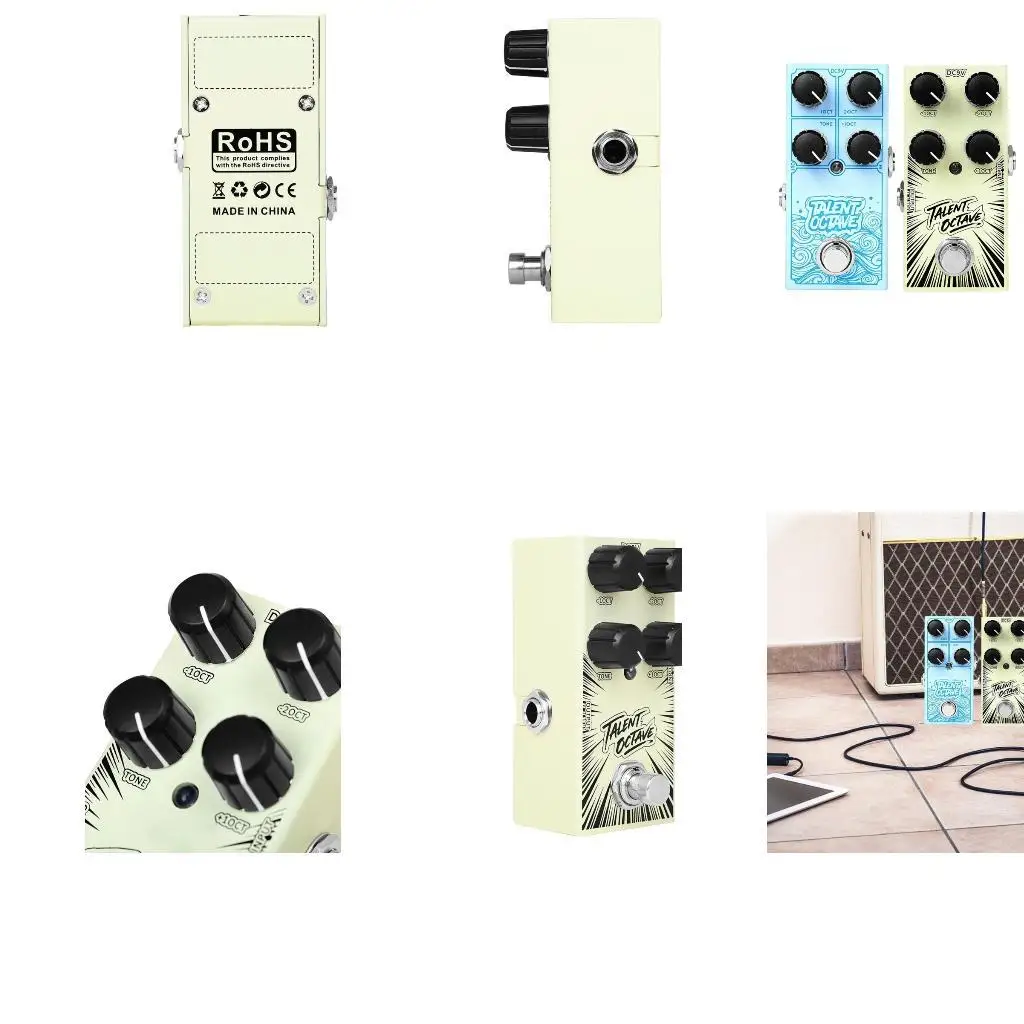 

Octave Electric Guitar Effect Pedal With Shockproof Design Metal Shell Pedal Effects Guitar Replacement Parts Enduring K1YF