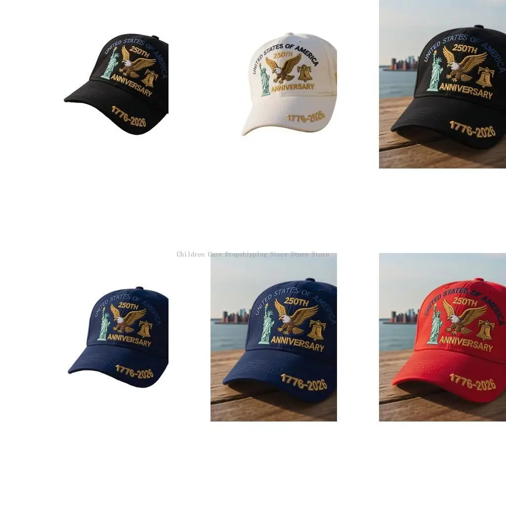 

Peddle& freedom– United States 250th Anniversary Hat, Unisex Adjustable Patriotic AccoladeRetro Washed Baseball Cap