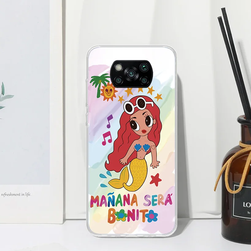 Karolg M-Manana Sera B-Bonito Phone Case For Xiaomi Poco X6 X5 X4 X3 Nfc F6 F5 Pro F4 Gt F3 F2 F1 M5S M4 M3 Art Fundas Back Cove