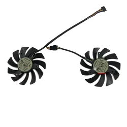 Ventilador de placa gráfica, Refrigerador VGA GPU, ASUS R7 260X, ASUS HD7770, T128010BH,FD7010H12S, 2 peças por conjunto