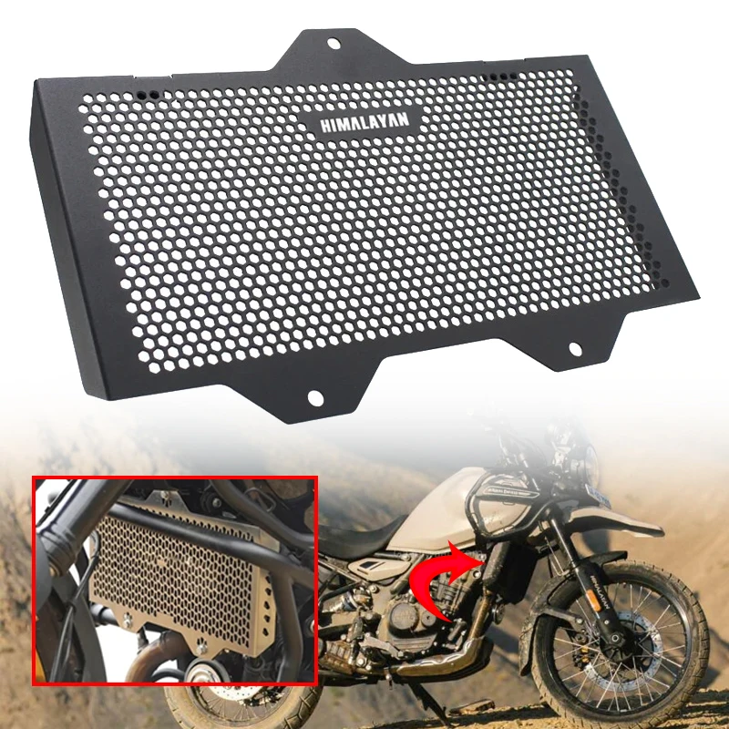 

Motorcycle Accessories Engine Radiator Protective Cover For Royal Enfield HIMALAYAN 450 Himalayan450 2024 Engine Radiator Guards