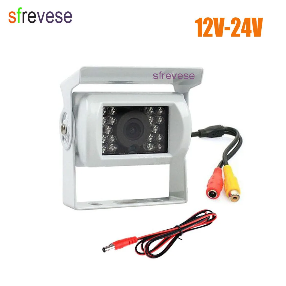 

sfrevese 12V-24V 18 LED IR Night Vision Car Rear View Reversing Backup Parking Camera For Bus Truck Motorhom Vehicle