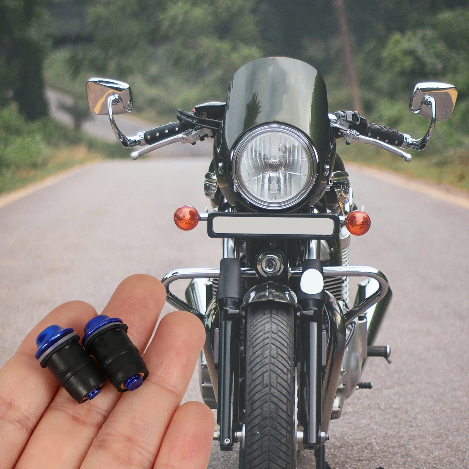 

1 set Motorcycle Windshield Screws 5mm Blue Bike Windscreen Bolt Replacement Fairing Nut Set Secure Fasten Easy Install