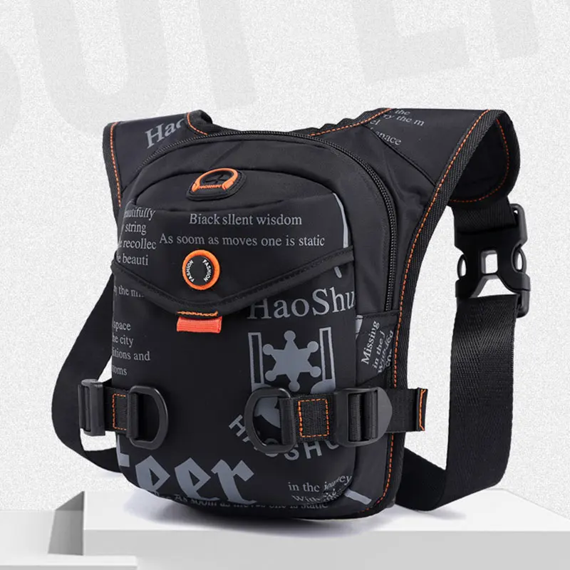 กระเป๋าคาดอกผู้ชายแบบสปอร์ต แฟชั่นใหม่ กระเป๋าคาดขาสำหรับปั่นจักรยานกลางแจ้งอเนกประสงค์ กระเป๋าสะพายข้างสำหรับเดินทางผู้ชาย ลายพราง กระเป๋าคาดเอว