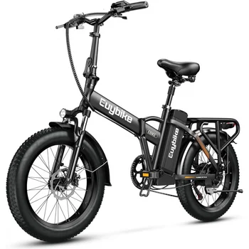 Image 1000W Folding , 48V 20AH Large Removable Battery E , 30 MPH, 80 Miles Max Range, 20" Fat Tire Electric Bike