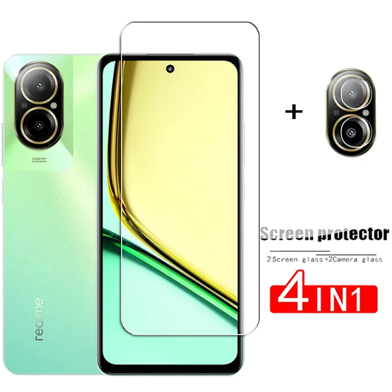 For Realme C67 Tempered Glass Realme C67 Glass Screen Protector HD Protective Phone Camera Lens Film For Realme C67